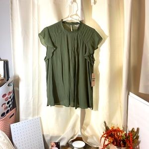 Nanette Sz L Prairie Sage Blouse/Top